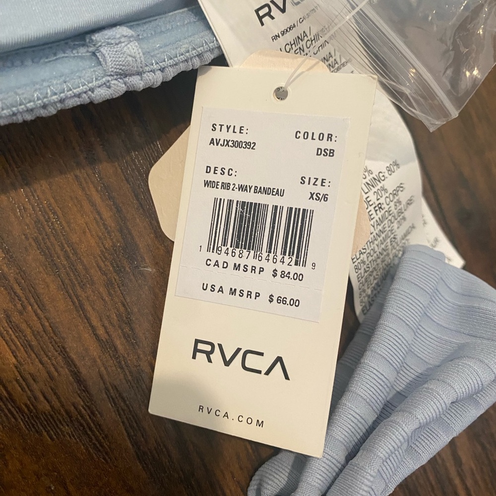 RVCA baby blue bikini - Picture 3 of 6